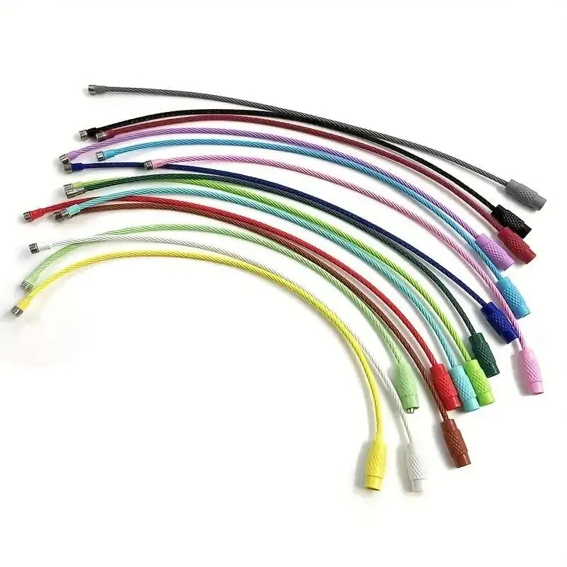 Stainless Steel Colorful Luggage Tag Wire Clips Set of 10 Perfect for Travel Suitcases Backpacks