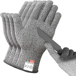 multi purpose safety gloves, cut resistant, anti-scratch, non-slip gloves for kitchen, industry, and glass handeling