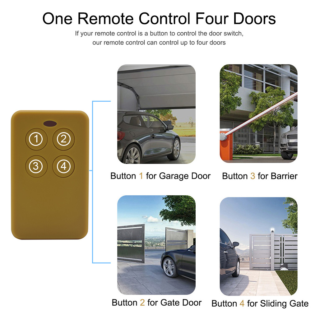 Multifrequency Universal Remote Control Keychain 280 To 868 MHz Garage Gate Clone 5