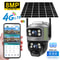 8MP 4K V380 Dual Lens 4G Solar Security Camera PIR Human Detection Night Vision Waterproof IP Cam 0