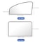 2 Pcs Car Side Window Sun Shade Curtains UV Reflective Magnetic Sun Protection Covers For Summer Pr 5