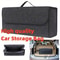 Gray AntiSlip Car Trunk Organizer Soft Felt Boot Storage Box With Compartments For Tools Accessor 4
