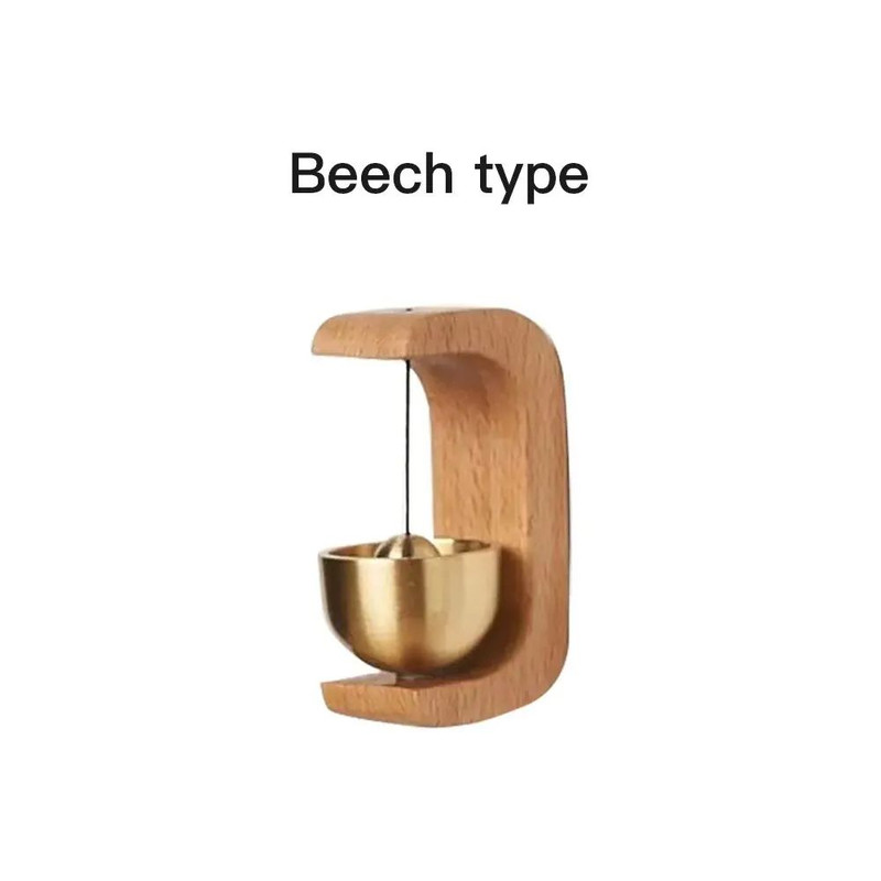 Dopamine Windbell Magnetic Inhalation Home Windbell Beech Car Entry Reminder Bell  Copper  Walnut O 6