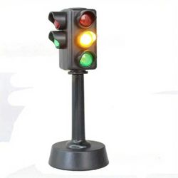 mini traffic signs road light block – children safety education puzzle toy with led & sound – ideal kids gift