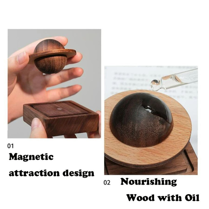 1pcs Wooden Scent Diffuser  Jupiter Shape Home Decoration No Essential Oil Fresh Air Gift For Dorm  5