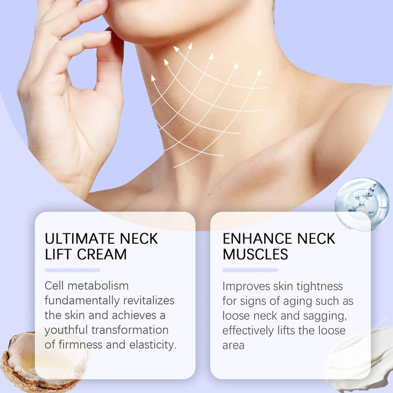 Neck Lift Cream Eliminate Neck Fine Lines Deeply Moisturizing Hydrate Firming Tightening Nourishing 3