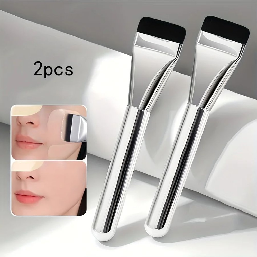 MultiUse UltraFine Hypoallergenic Nylon Bristle Oval Foundation Brush Ideal For Face Contouring Fl 7