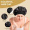 Soft Silk Satin Lined Bonnet for Sleeping, Large Satin Hair Bonnet for Women, Shower Cap & Hair Wrap for Long Hair