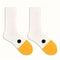 Cartoon Women Socks Funny Goose Design Soft Breathable Comfortable Cute Casual Fashionable Versati 0