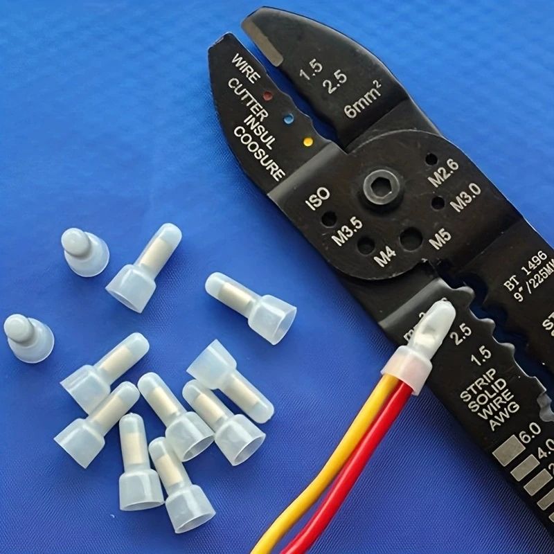 Wire Connector Terminal Set Closed End Crimp Cap Electrical Wiring Cable Insulation 2