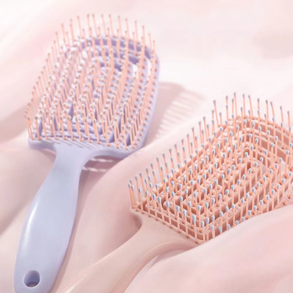 Hollow Out Hair Brush Elastic Scalp Massage Comb For Fast Blow Drying Hair Styling 3