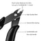 Mini Nose Cutting Plier Electrical Wire Cable Cutter Metal Side Snips Flush Pliers Durable Tool 3
