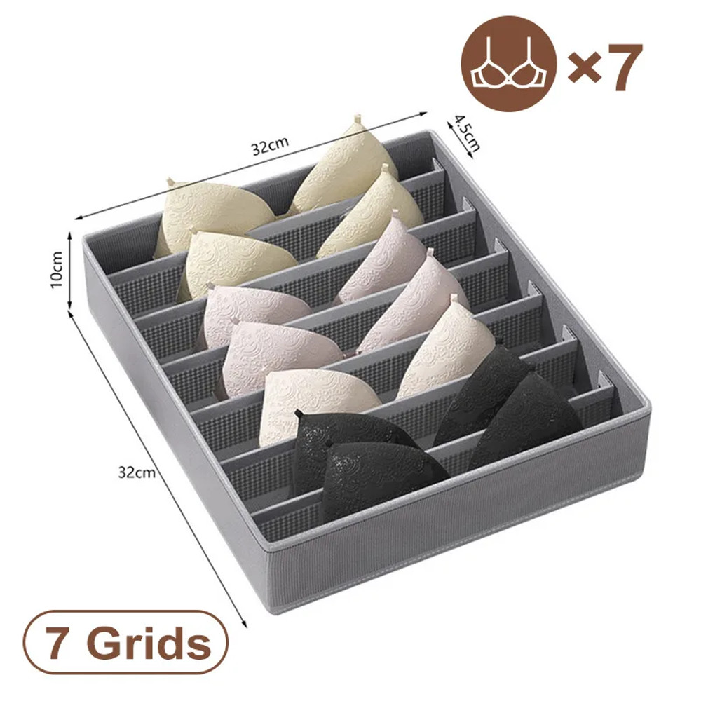 Sports Bra Underwear Organizer Storage Box Panties  Socks Wardrobe Drawer Separator 9