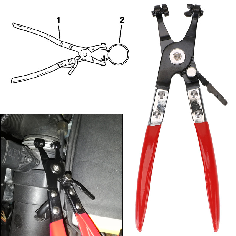 Water Pipe Hose Clamp Removal Pliers Flat Band Ring Tool For Auto Truck Motorcycle  Trailer Repairs 1