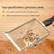Stainless Steel Cat Litter Scoop With Fine Mesh Shovel Ideal For Reptile Sand Substrate Bedding  Fe 0