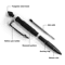 Multifunctional Metal Tactical Pen AntiSkid Emergency Glass Breaker For Self Defense 4
