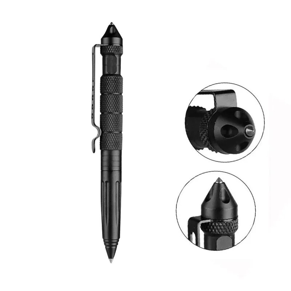 Multifunctional Metal Tactical Pen AntiSkid Emergency Glass Breaker For Self Defense 6