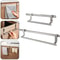 Stainless Steel Towel Rack Over Door Towel Bar Hanging Holder Bathroom Kitchen Cabinet Rag Rack Fo 1