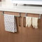 Stainless Steel Towel Rack Over Door Towel Bar Hanging Holder Bathroom Kitchen Cabinet Rag Rack Fo 2