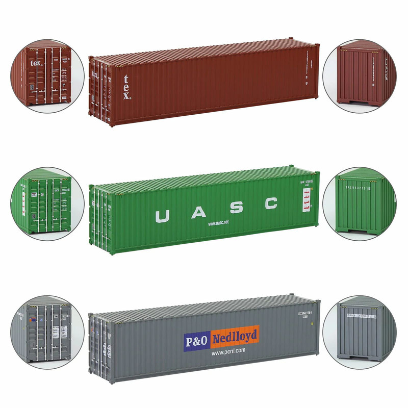 Evemodel C8746 HO Scale 40ft Shipping Container  40 HiCube Model For Railway Layouts 1