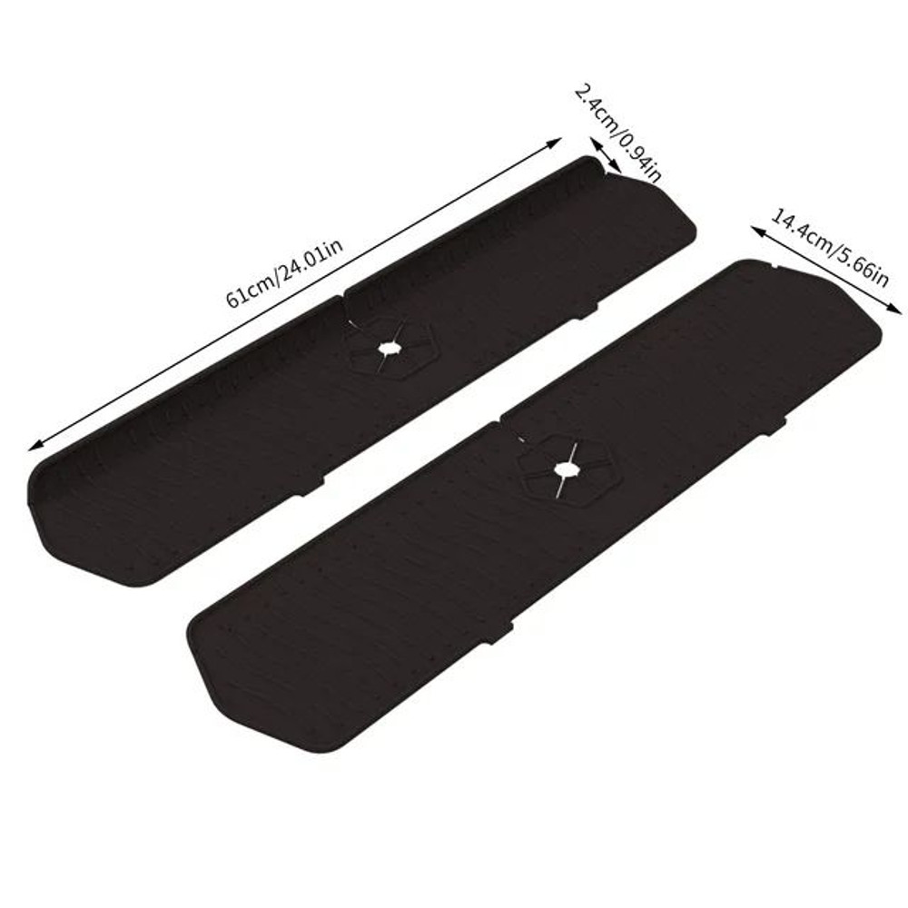 Large Silicone Faucet Mat Sink Splash Guard Countertop Protector  Water Draining Pad For Kitchen Or 7