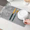 HeatResistant Silicone Drying Mat Foldable Draining Board With Raised Edges For Kitchen Pots Cups A 2