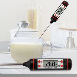 kitchen food baking digital thermometer with electronic probe & digital display, liquid grill cooking temperature tool