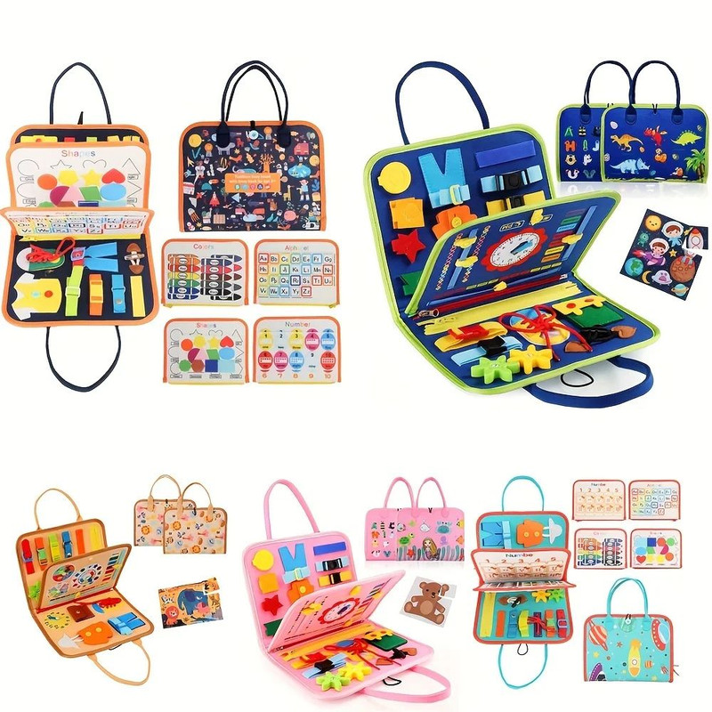 Montessori Busy Board For Toddlers Sensory Educational Toys For Kids Preschool Fine Motor Skills Gi 1