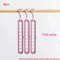 Heavy Duty Plastic Foldable Hangers Space Saving Clothes Organizer For Wardrobe Closet Home Dorm Ro 8