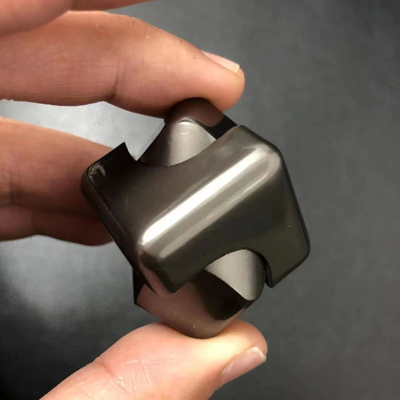 Square Decompression Spinning Top Dice Cube AntiAnxiety Hand Fidget Spinner Toy For Kids  Adults 4