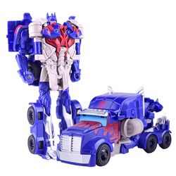 mini metamorphic car robot toy for kids, educational action doll transformation vehicle, children birthday gift