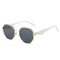 Retro Polygonal Sunglasses Luxury Metal Frame Designer Shades For Women Men 8
