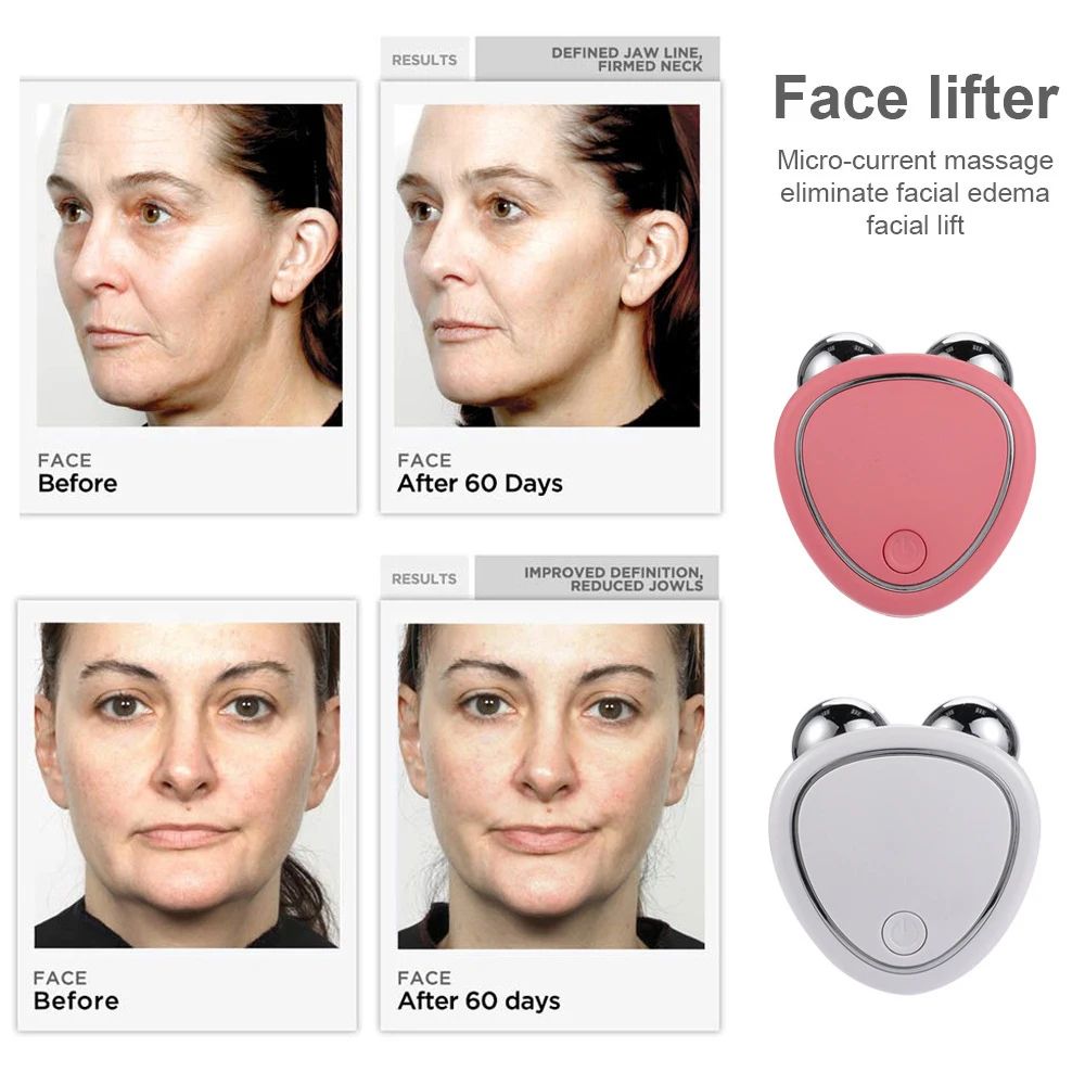 Facial Massager Microcurrent Face Lifting Machine Skin Tightening Roller For AntiWrinkle Rejuvenati 1