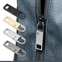 multi color detachable zipper pulls for jeans backpacks jackets, no-sew zipper repair sewing tools kit