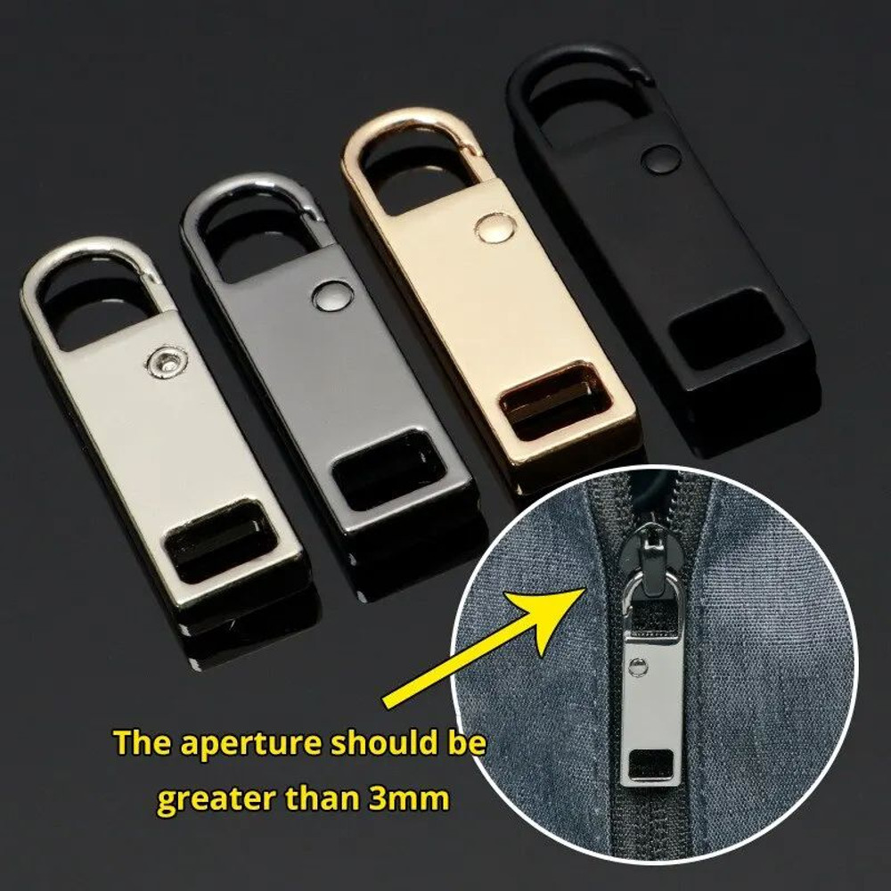Multi Color Detachable Zipper Pulls For Jeans Backpacks Jackets NoSew Zipper Repair Sewing Tools Ki 4