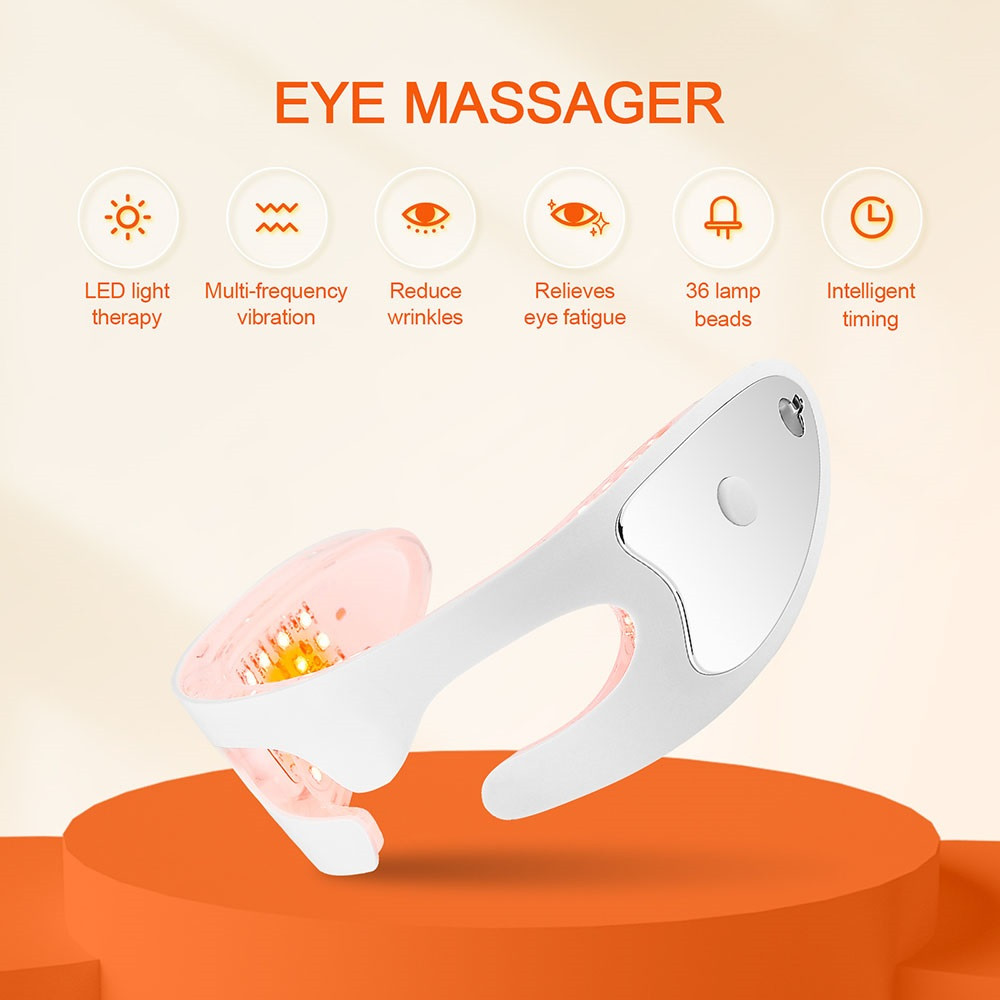 LED Eye Massager for Anti-Aging, Photon Therapy to Lighten Dark Circles & Smooth Fine Lines