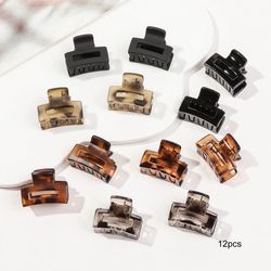 mini flower hair clips pack for women, creaseless non-slip claw clips for bangs, thin hair & styling