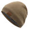 Label Winter Hat  Solid Color Knitted Beanie For Outdoor Sports  Cold Weather 6