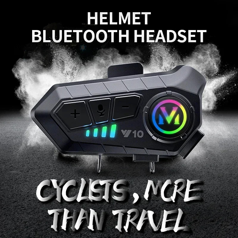 Wireless Motorbike Bluetooth Headset  HandsFree Helmet Earphone With 2000mAh Battery  Waterproof De 2
