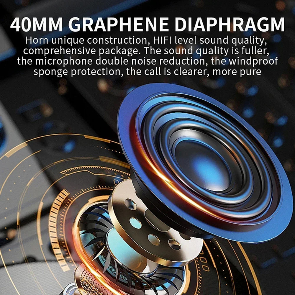 Wireless Motorbike Bluetooth Headset  HandsFree Helmet Earphone With 2000mAh Battery  Waterproof De 4