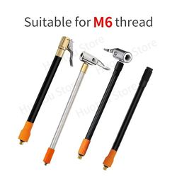 heavy-duty m6 thread air chuck with heat-resistant hose, compatible with integrated air pumps for tires