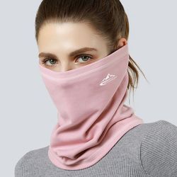 velvet winter neck gaiter, thermal running bandana scarf for cold weather, riding & outdoor activities