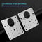 Kitchen Cabinet Hinge Repair Plate Kit Durable Fixing Brace Brackets With Flat Mounting Holes For C 1