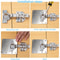 Kitchen Cabinet Hinge Repair Plate Kit Durable Fixing Brace Brackets With Flat Mounting Holes For C 4