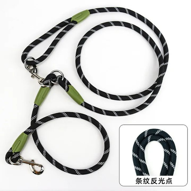 Reflective Nylon Dog Leash Slip Lead With Traffic Handle For Small Large Dogs HandsFree Running Pet 3
