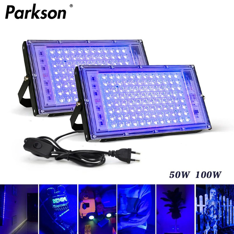 LED UV Floodlight Ultraviolet Blacklight Waterproof Stage Lamp For Disco Party Outdoor Indoor Light 0