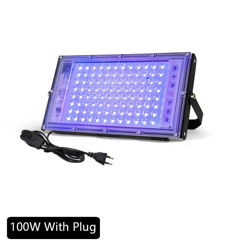 LED UV Floodlight Ultraviolet Blacklight Waterproof Stage Lamp For Disco Party Outdoor Indoor Light 7