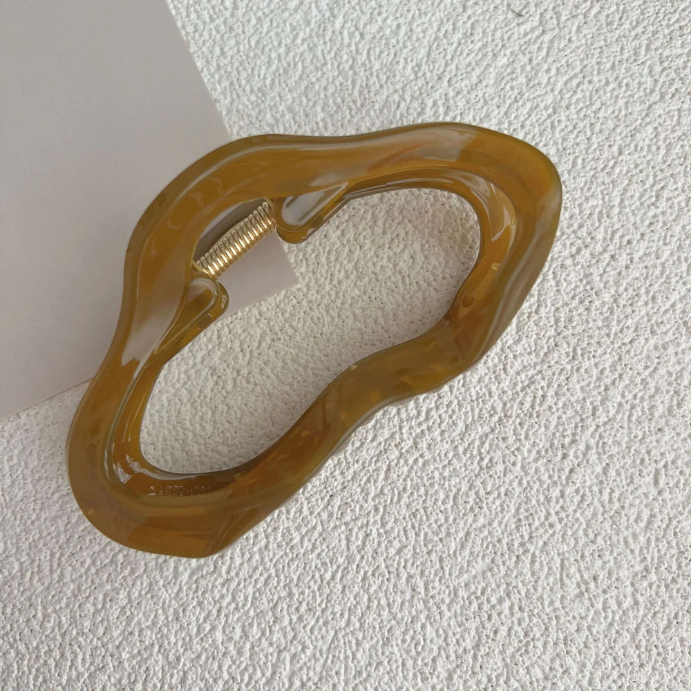 Irregular Hollow Out Hair Claws Clips For Women Girls Large Tortoiseshell Crab Hair Clamps Barrette 5