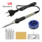 60W Adjustable Temperature Electric Soldering Iron US 110V Welding Iron With Rework Station Heat Pe 0