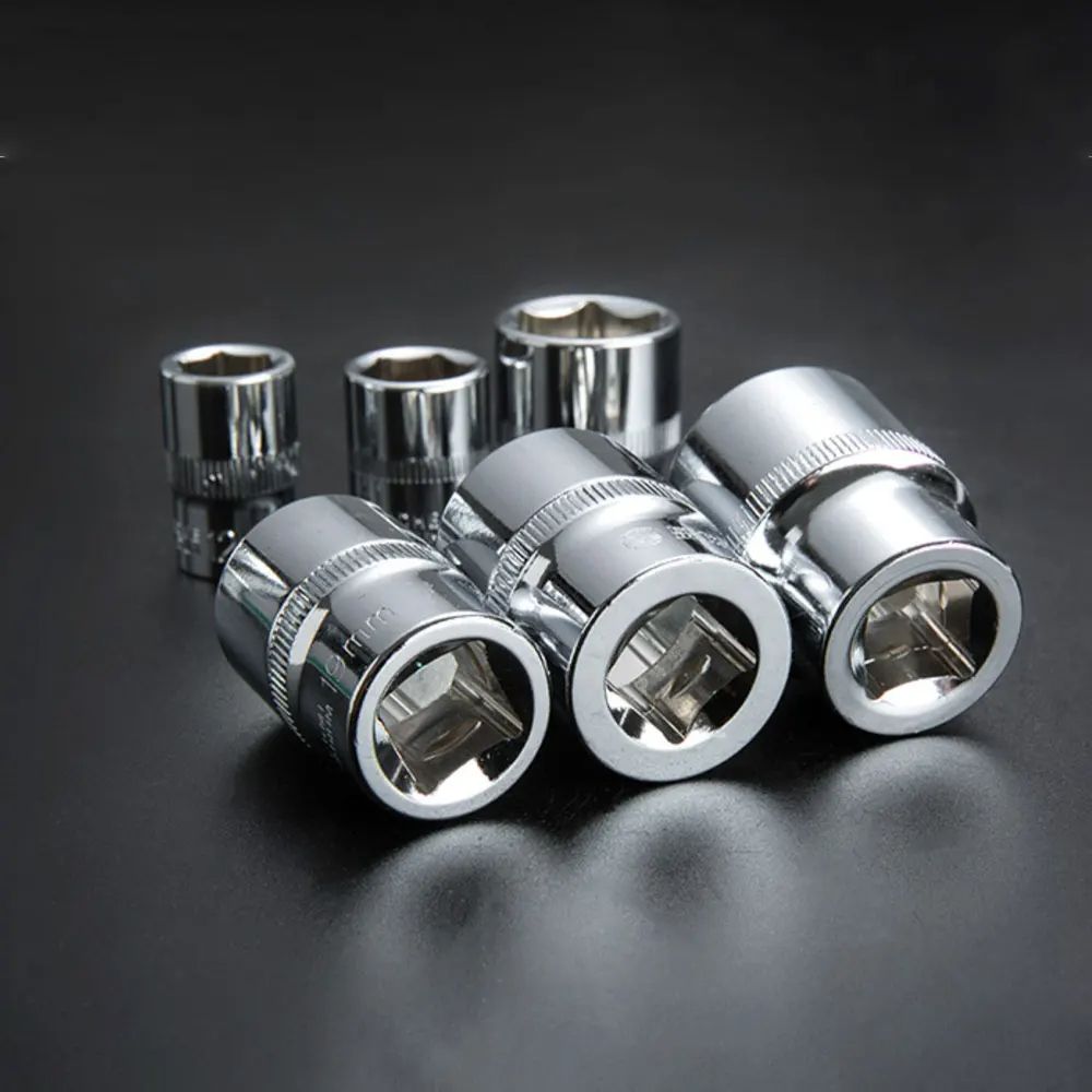 Hex Socket Wrench Head Set For Ratchet  Drive Short  Deep Sockets With Nut Driver Sleeve Spanner An 4